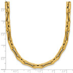14K Polished Hollow Fancy Link Necklace