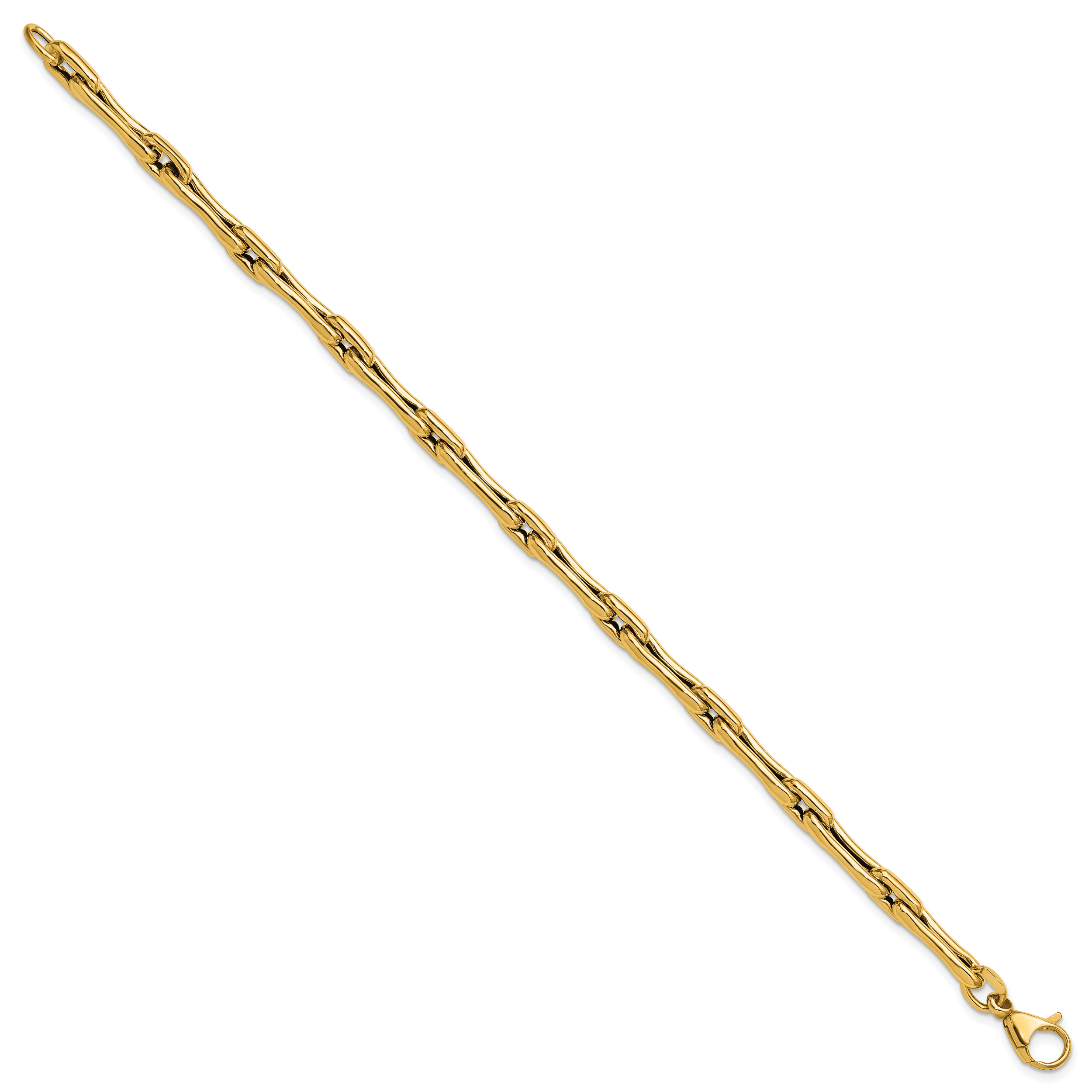14K Polished Hollow Fancy Link Bracelet Secondary image
