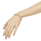 14K Polished Hollow Fancy Link Bracelet