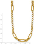 14K Polished Fancy Link Necklace
