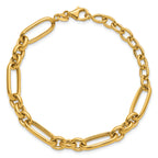 14K Polished Fancy Link Bracelet