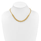 14K Polished Fancy Woven Necklace
