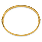 14K Polished Hinged Bangle