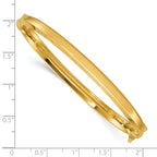 14K Polished Hinged Bangle