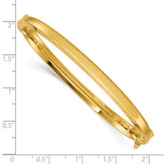 14K Polished Hinged Bangle