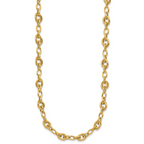 14K Polished Fancy Link Necklace