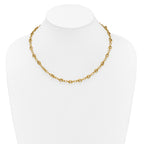 14K Polished Fancy Link Necklace