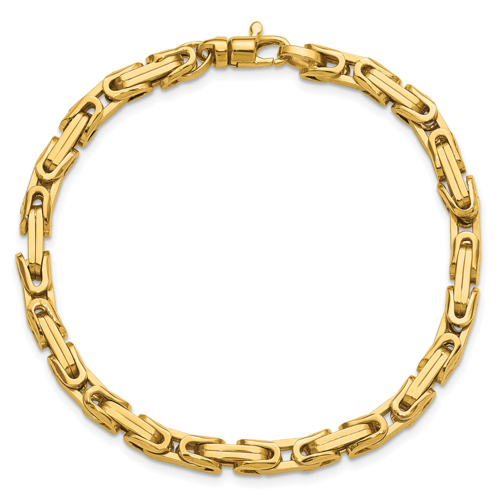 14K Polished Fancy Link Bracelet