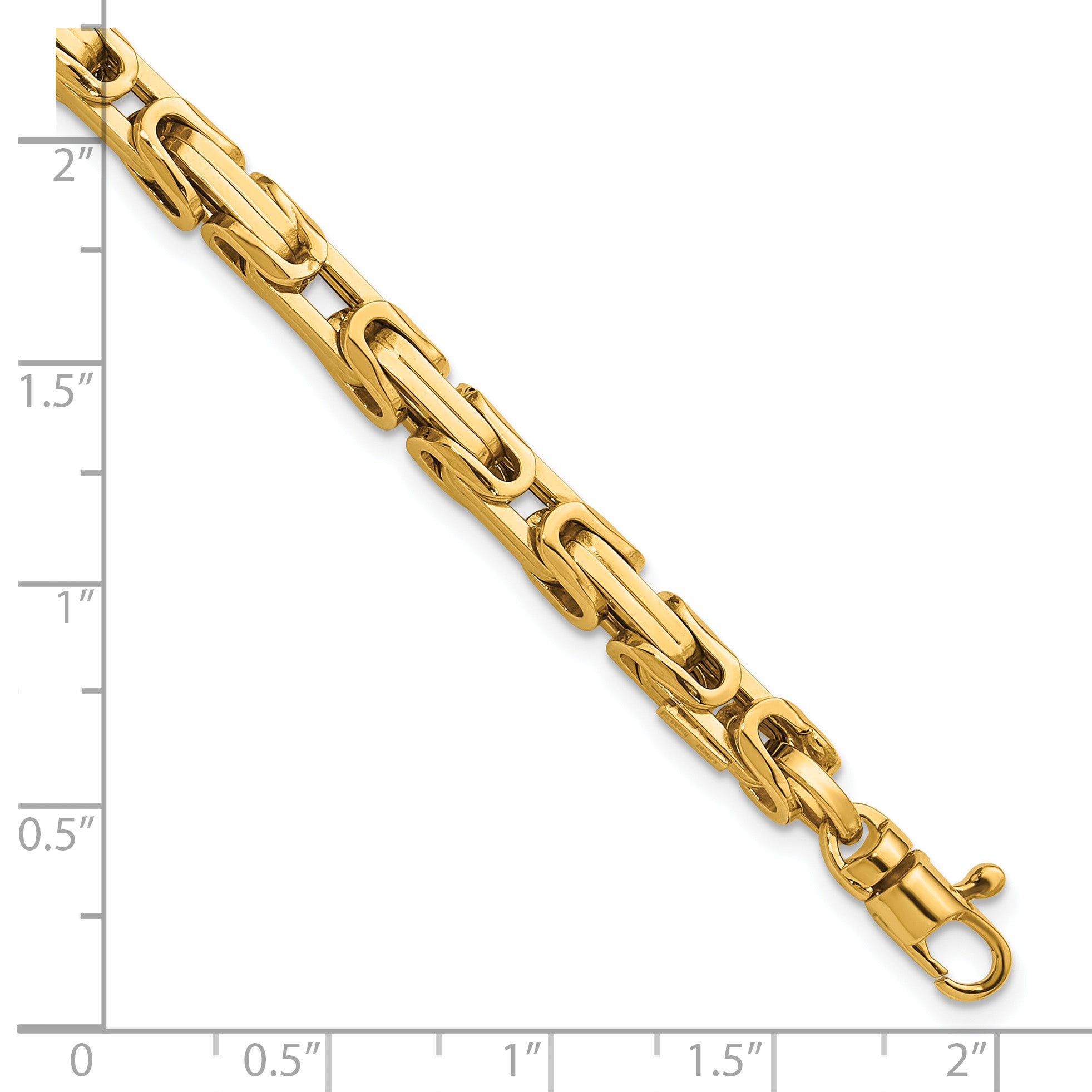 14K Polished Fancy Link Bracelet