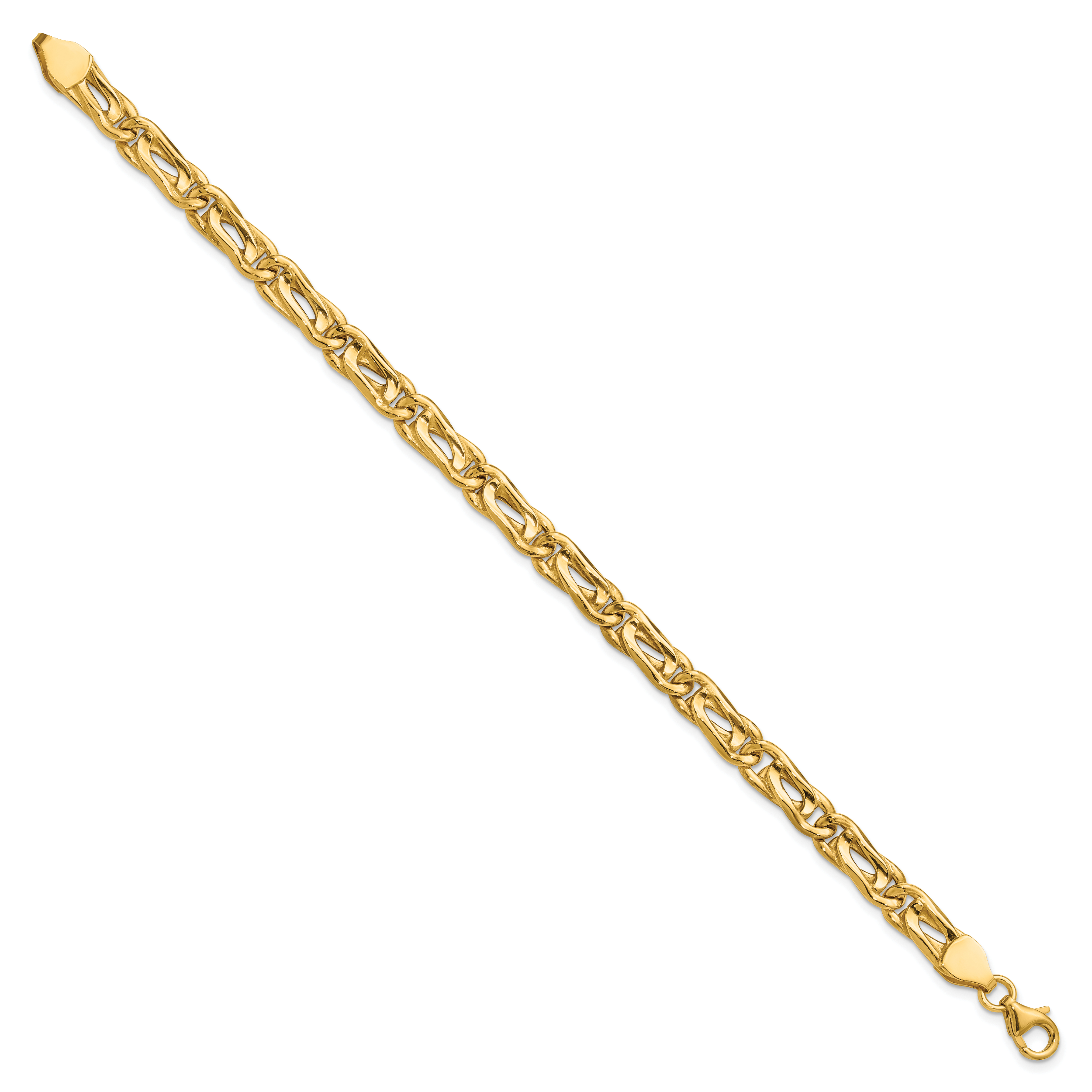 14K Polished Fancy Link Bracelet Secondary image