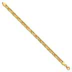14K Polished Fancy Link Bracelet