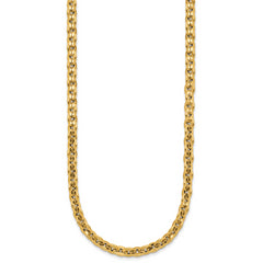 14K Polished Fancy Round Link Necklace