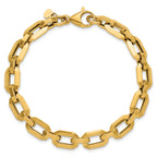 14K Polished Fancy Link Bracelet