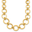 14K Polished Graduated Circle Link Necklace