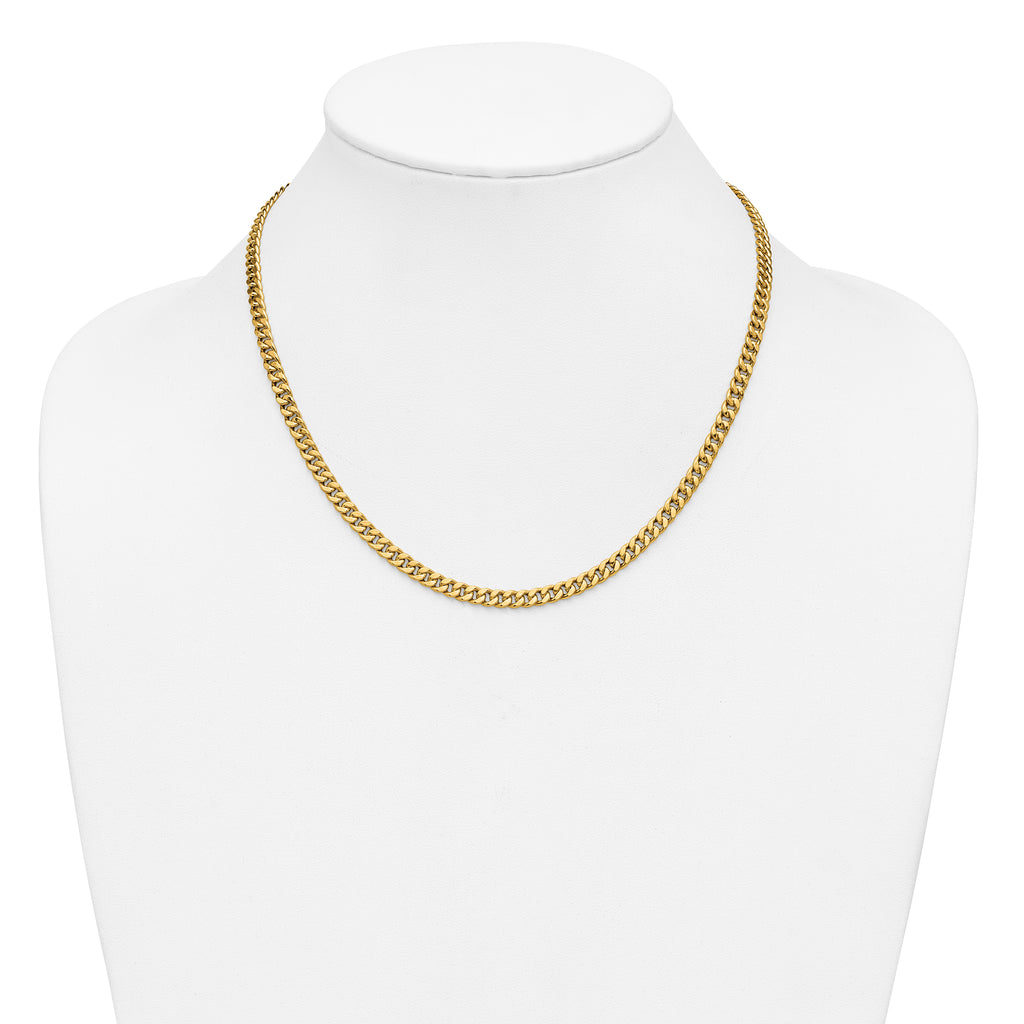 14K Polished Curb Link Necklace