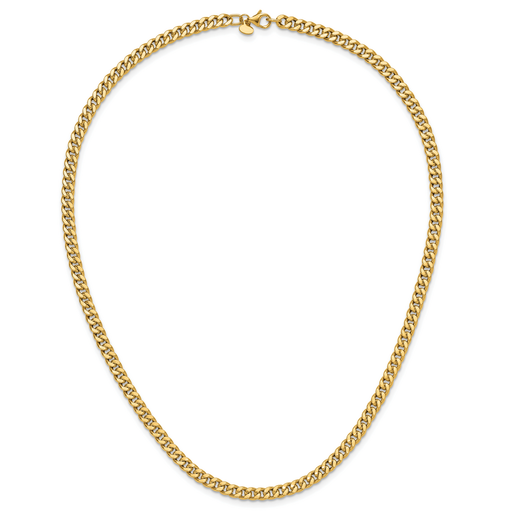 14K Polished Curb Link Necklace