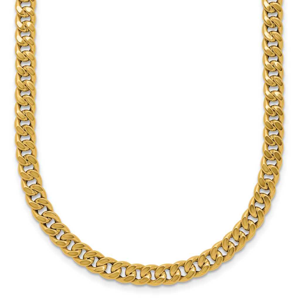 14K Polished Curb Link Necklace