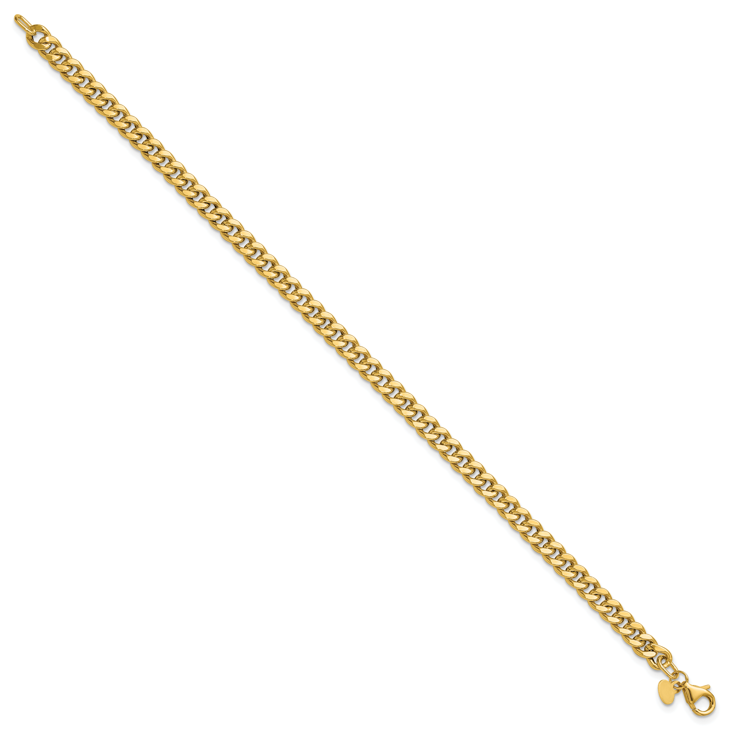 14K Polished Curb Link Bracelet Secondary image
