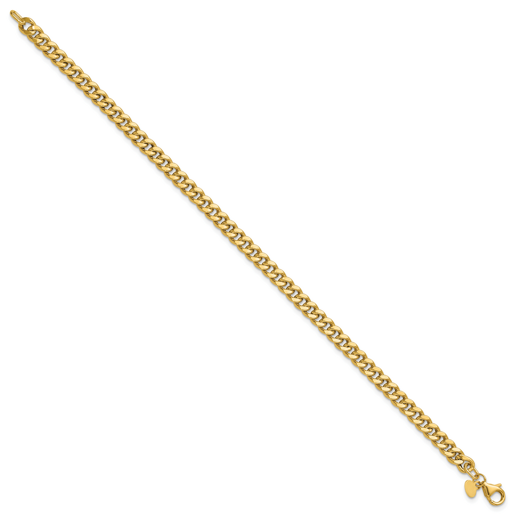 14K Polished Curb Link Bracelet
