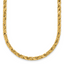 14K Polished Square Twisted Link Necklace