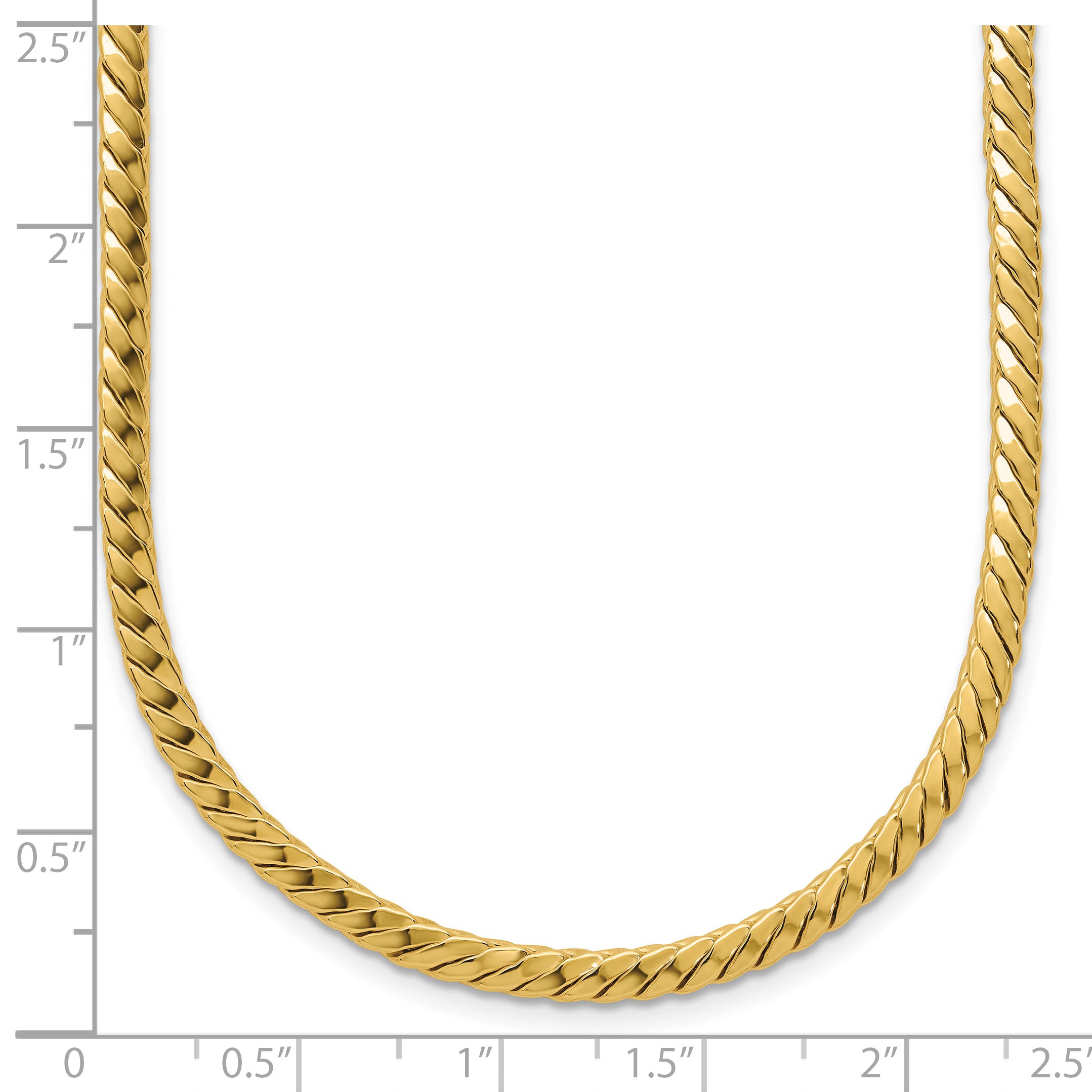 14K Polished Fancy Link Necklace