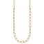 14K Polished and Dia-cut Fancy Oval Link Necklace