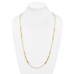 14K Polished Fancy Link Necklace