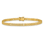 14K Polished Fancy Link Bracelet