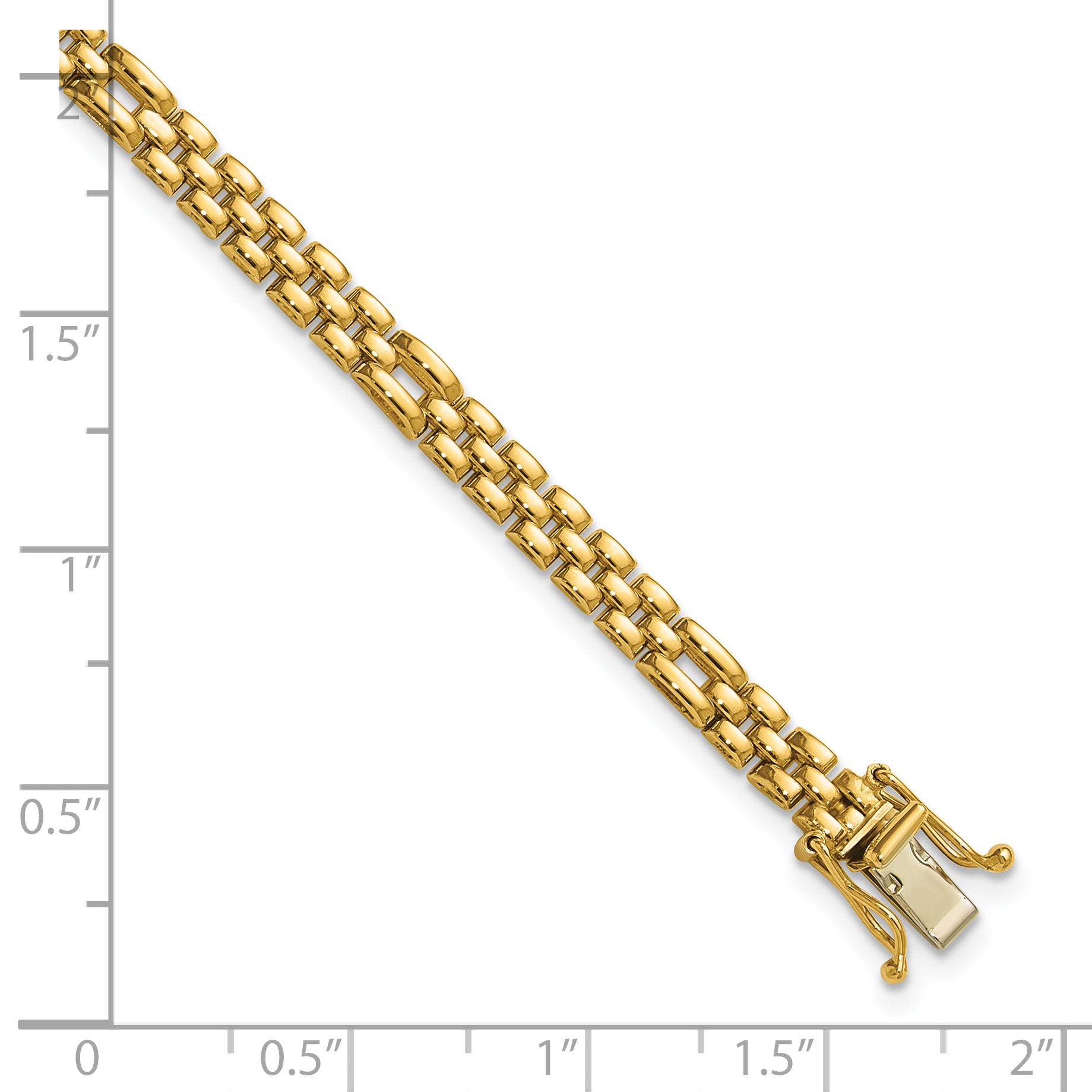 14K Polished Fancy Link Bracelet