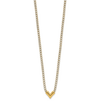 14K w/RH-plating Polished Fancy 18in Necklace