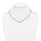 14K w/RH-plating Polished Fancy 18in Necklace