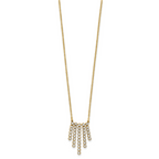 14K w/RH-plating Polished Fancy 18in Necklace