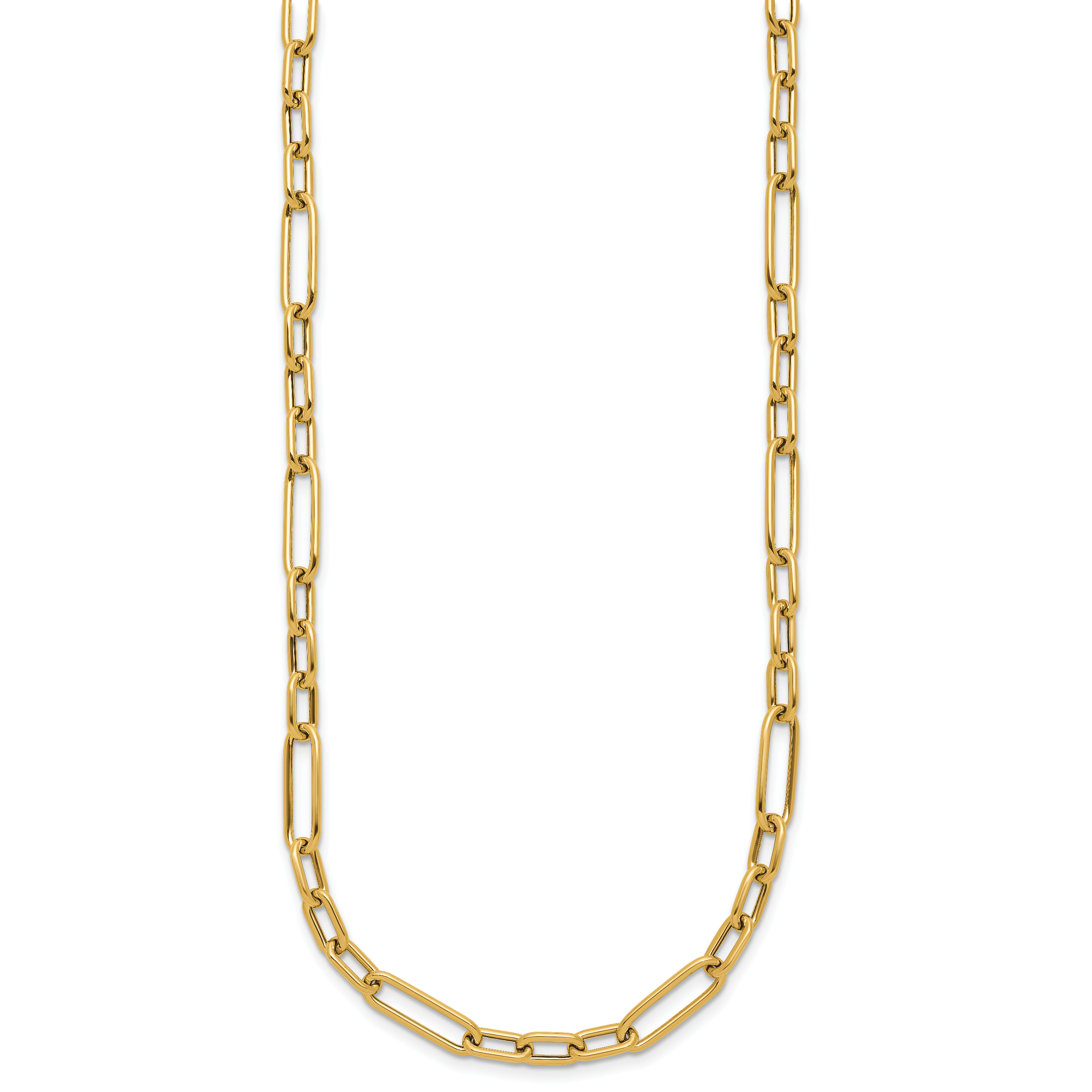 14K Polished Fancy Link Necklace Secondary image