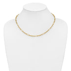 14K Polished Fancy Link Necklace