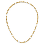 14K Polished Fancy Link Necklace