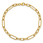 14K Polished Fancy Link Bracelet