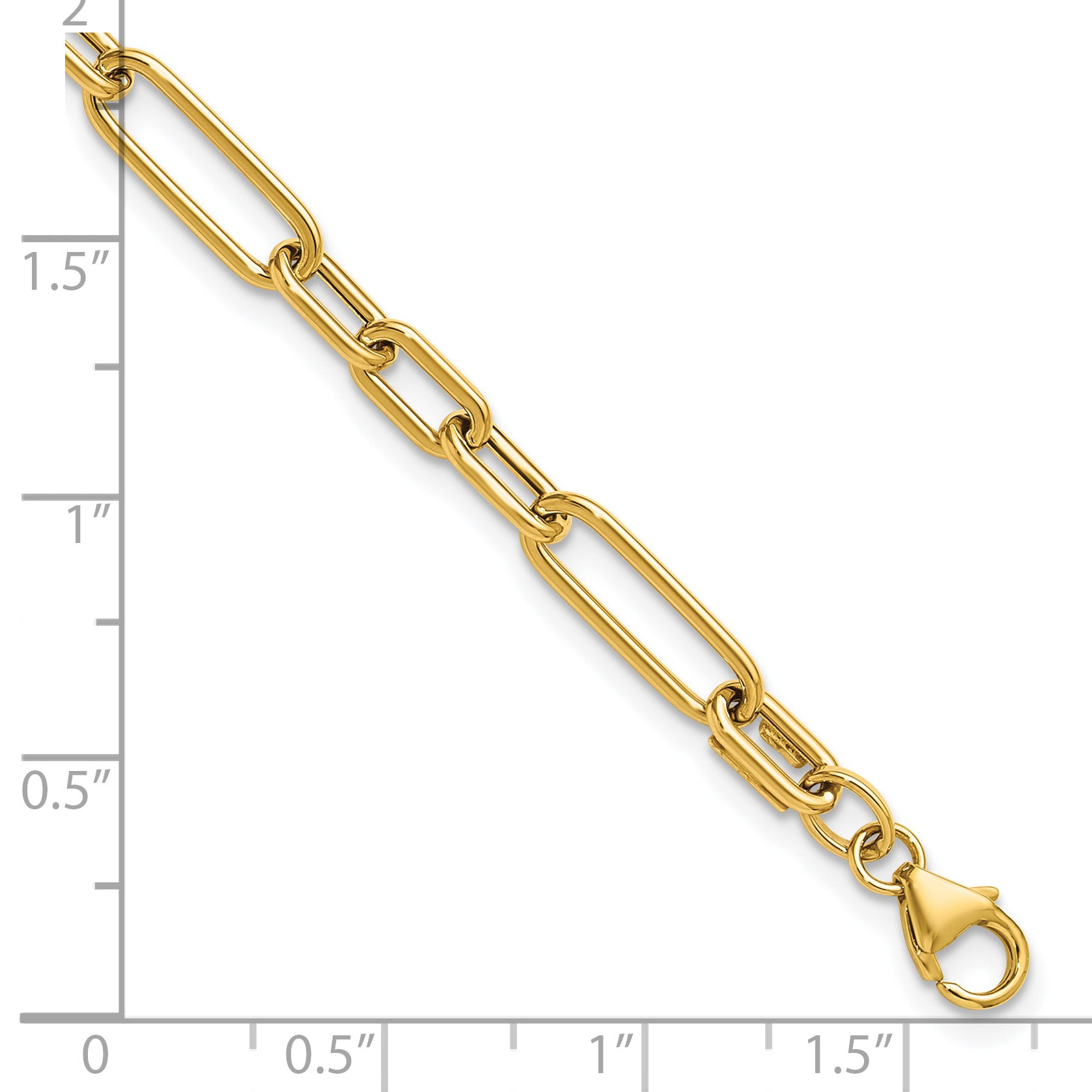 14K Polished Fancy Link Bracelet
