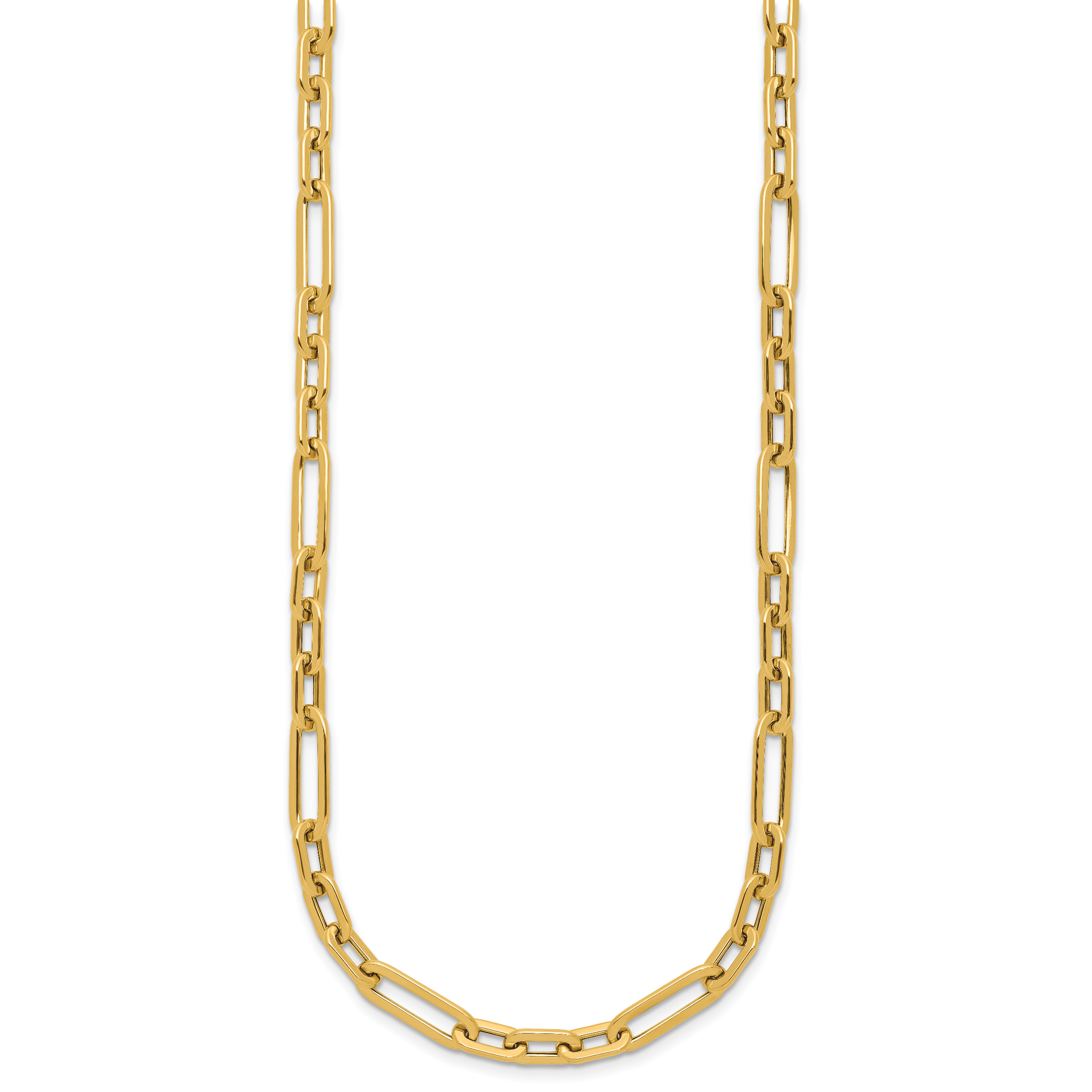 14K Polished Fancy Link Necklace Secondary image