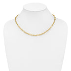 14K Polished Fancy Link Necklace