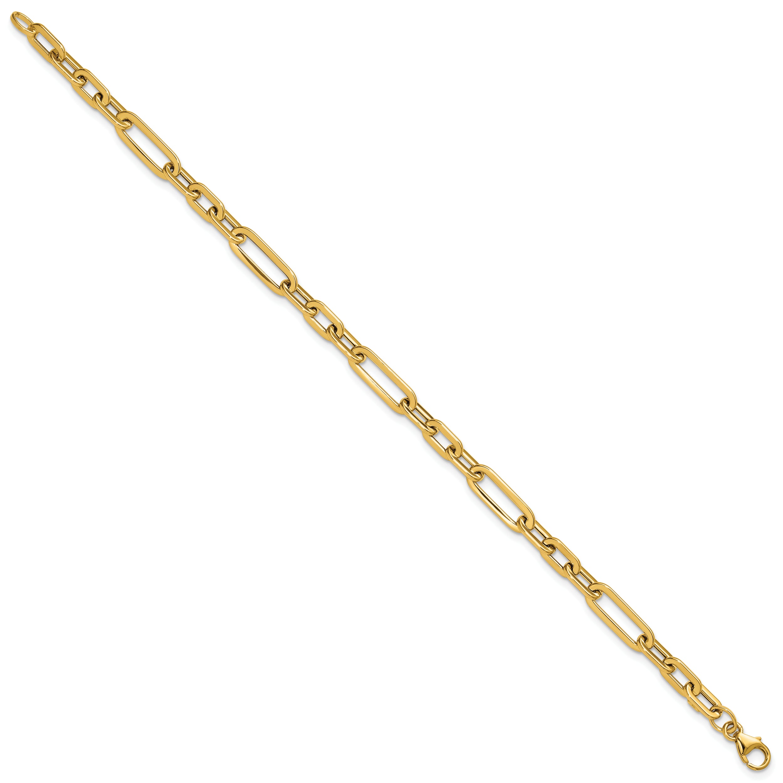  14K Polished Fancy Link Bracelet