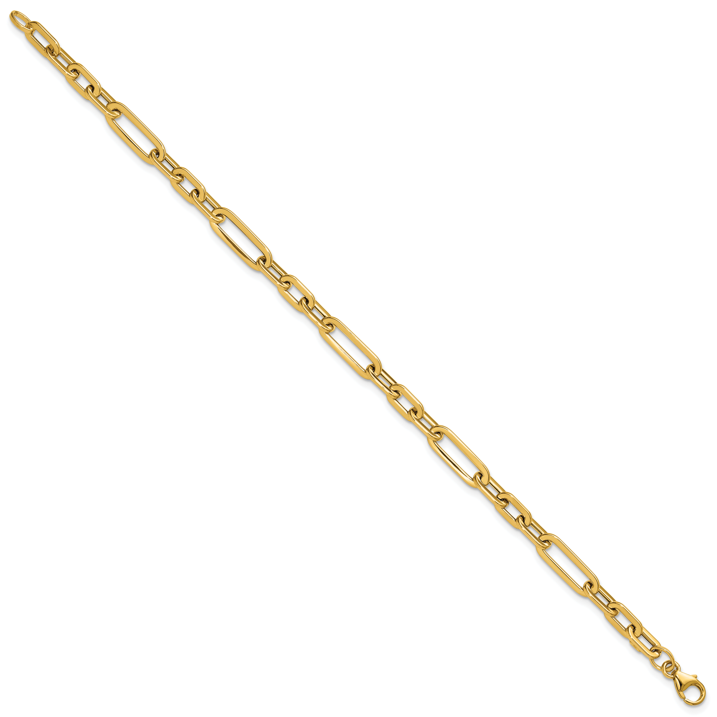  14K Polished Fancy Link Bracelet