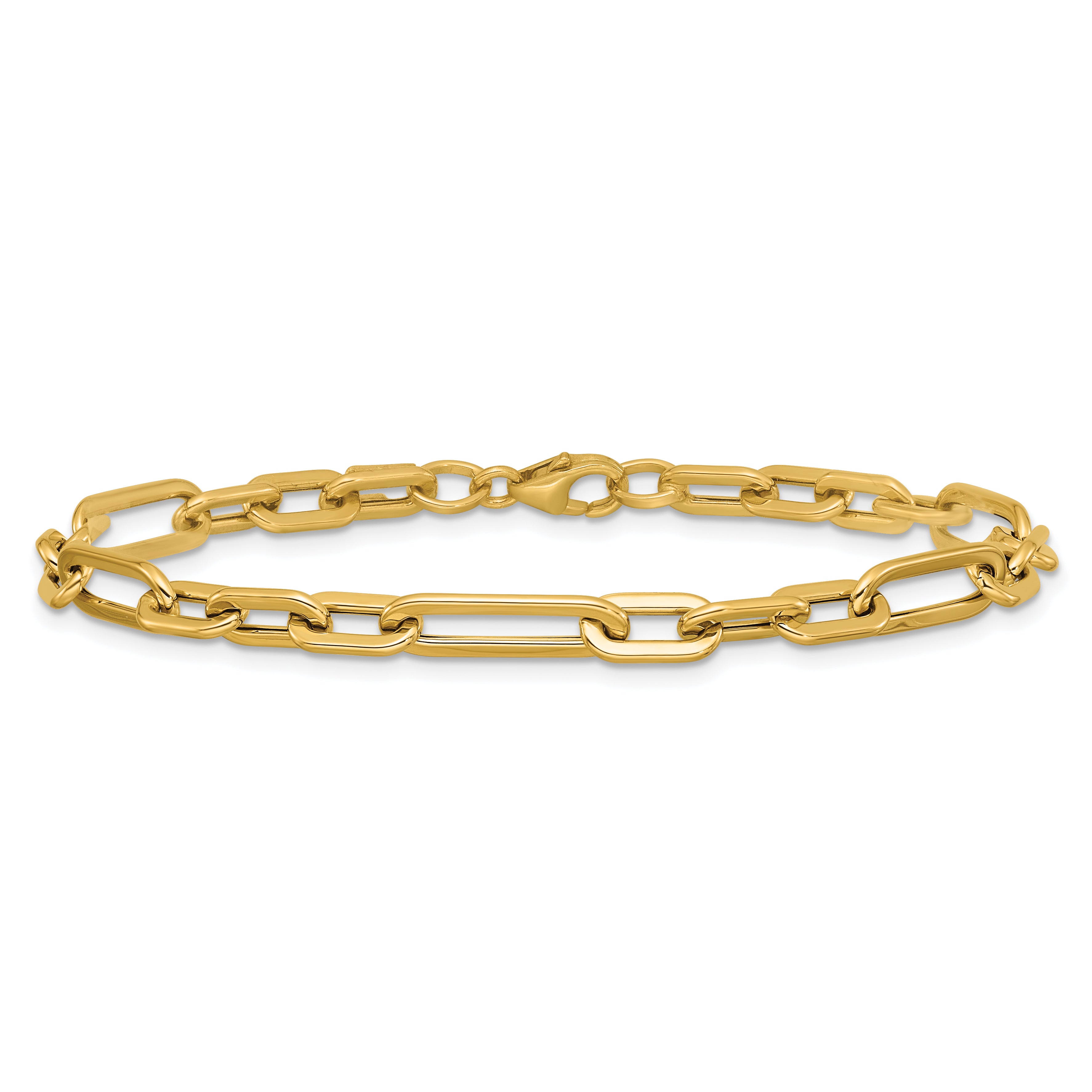  14K Polished Fancy Link Bracelet