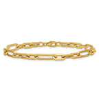  14K Polished Fancy Link Bracelet