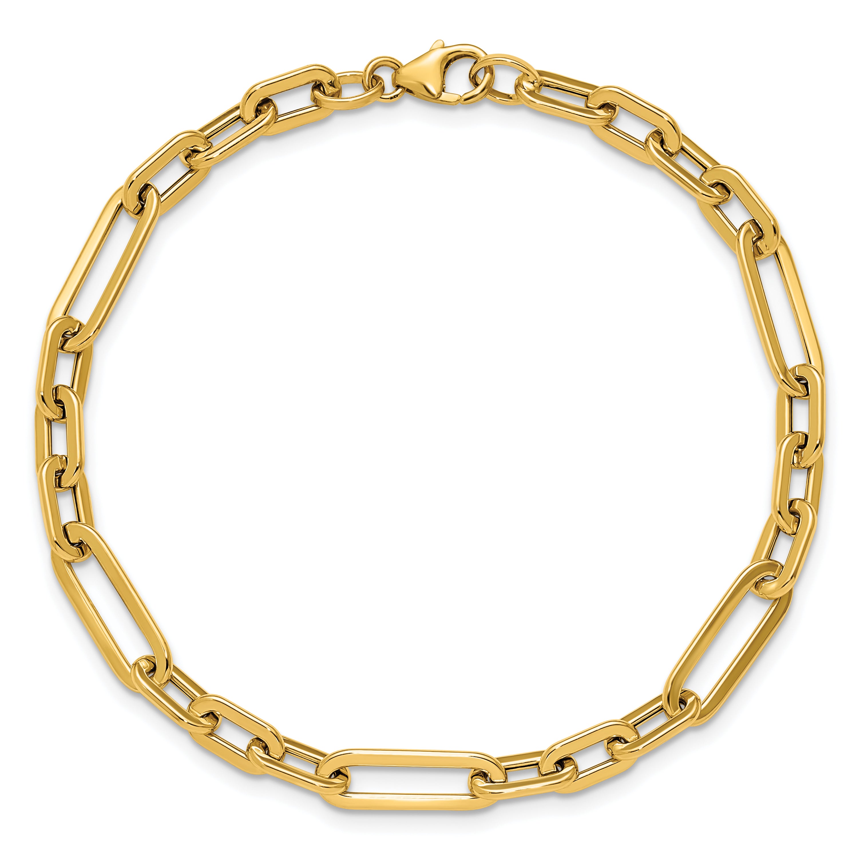  14K Polished Fancy Link Bracelet