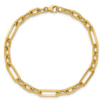  14K Polished Fancy Link Bracelet