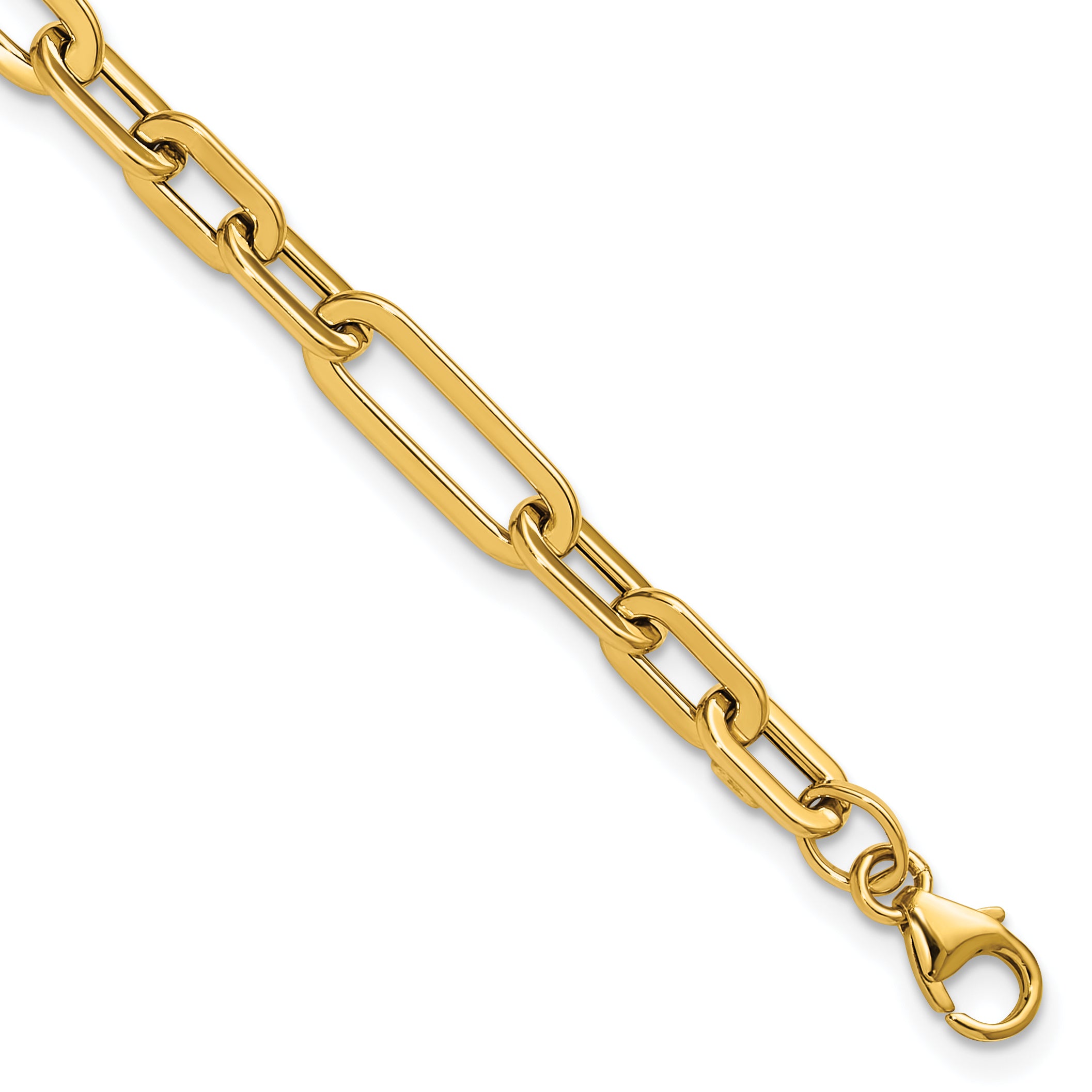  14K Polished Fancy Link Bracelet