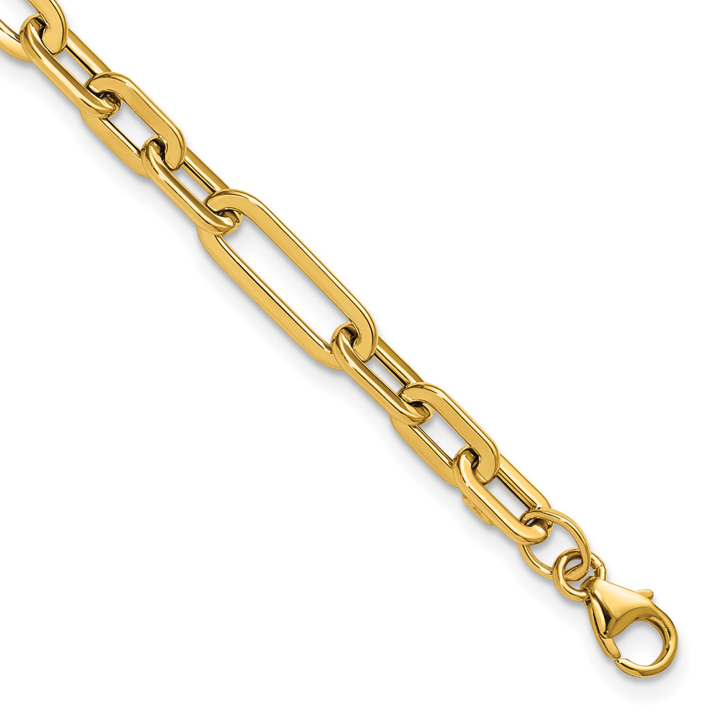  14K Polished Fancy Link Bracelet