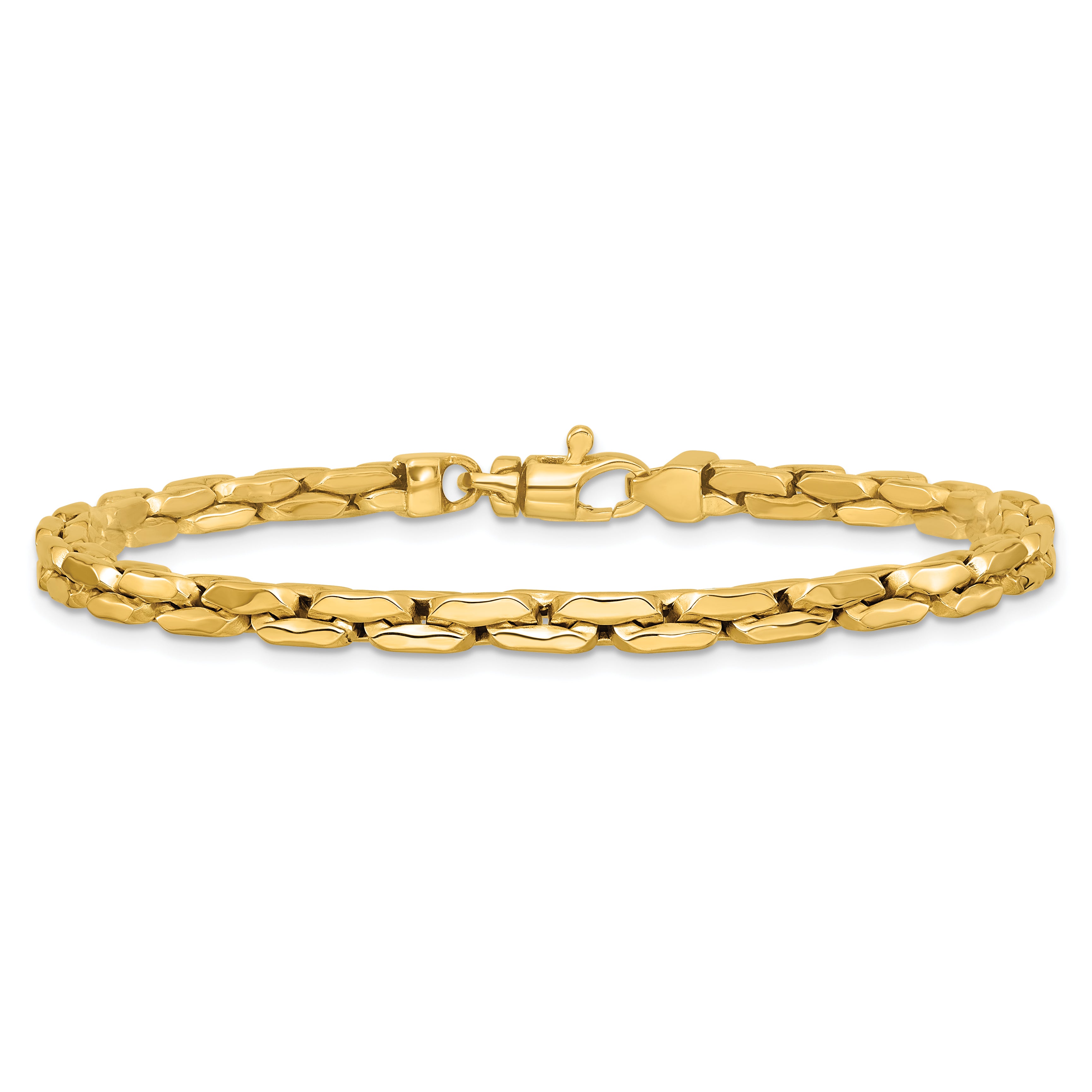 14K Polished Fancy Link Bracelet