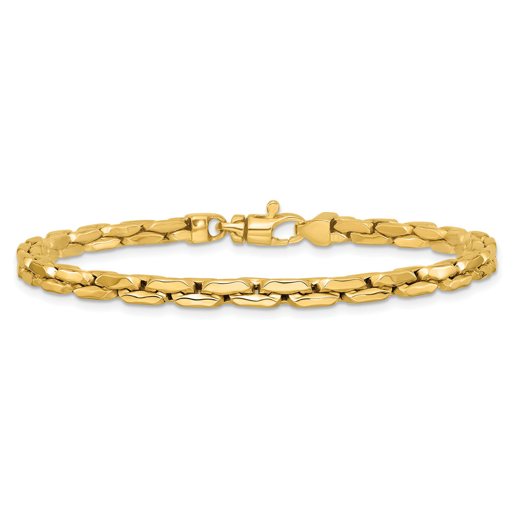 14K Polished Fancy Link Bracelet