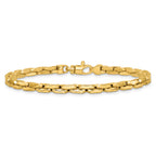 14K Polished Fancy Link Bracelet